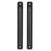 2pcs Elegant Sliding Door Handles Black Aluminum Alloy Pull Handles for Wardrobes Cabinets Garages Sheds