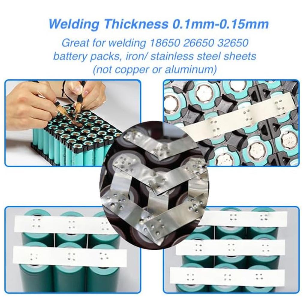 AC 110V 220V 5000W Uppladdningsbar Batteripunktsvets med Fotpedal för 18650/26650/32650 Batteripaket