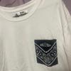 Used CHALLENGER Paisley Pattern Pocket T-shirt White