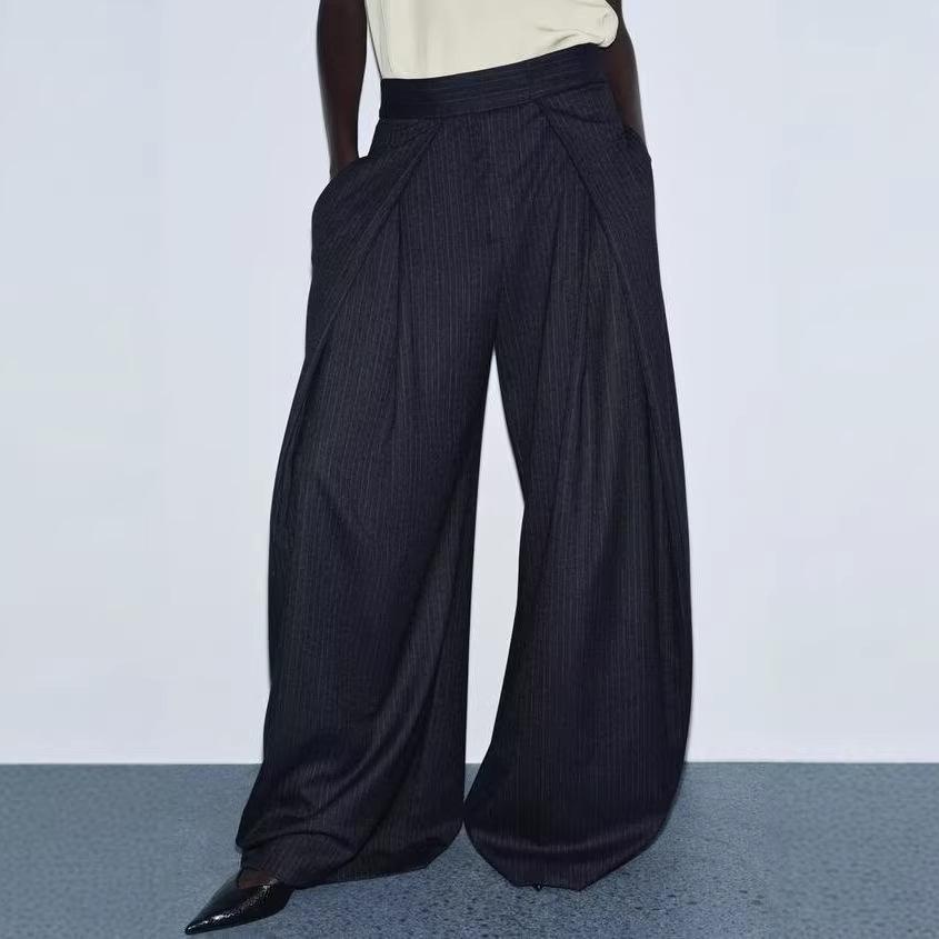 Spring-Autumn Casual Wide-Leg Drape Pants