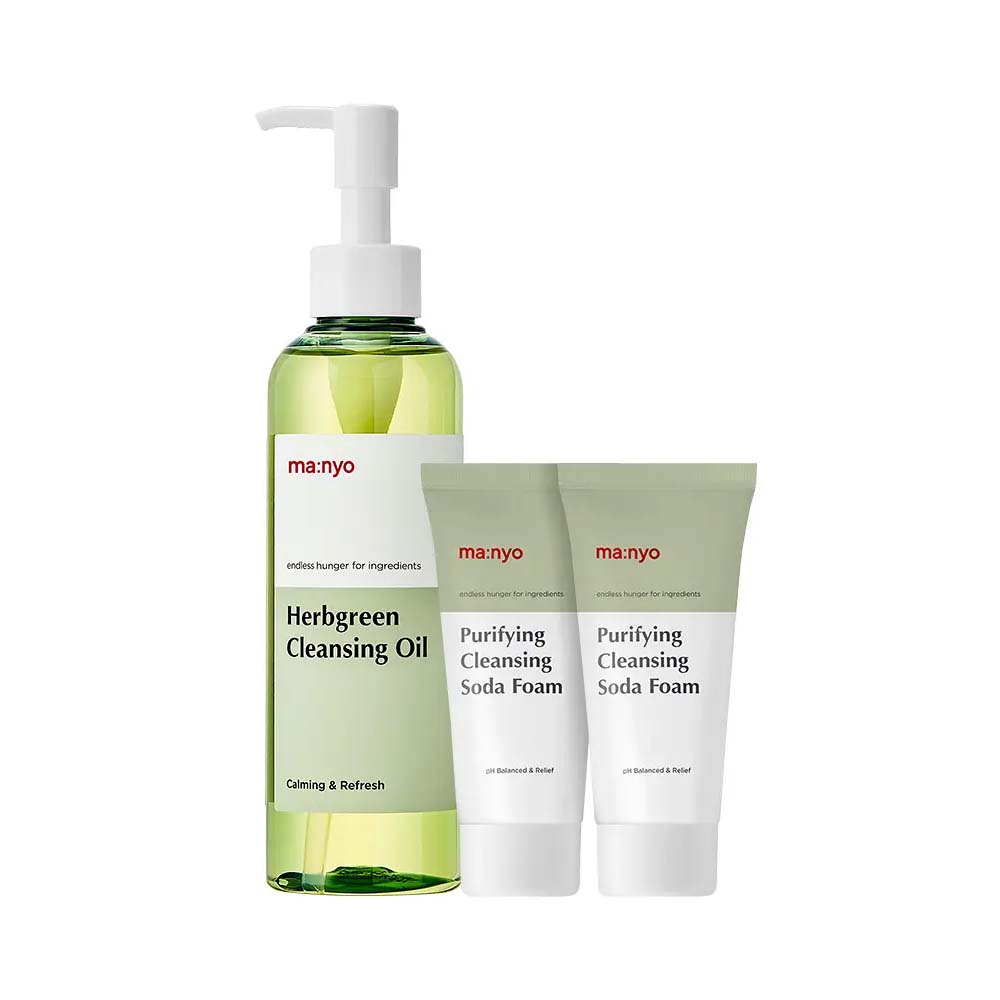 ma:nyo Herbgreen Cleansing Oil 200ml Special Set Korean Calming Cleansing Oil 200 ml