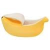Pet Banana Style Covered Bed, Winter Summer No-Pillow Cat Dog Bed, 4-Season Dog Sleeping Nest, 1PC
