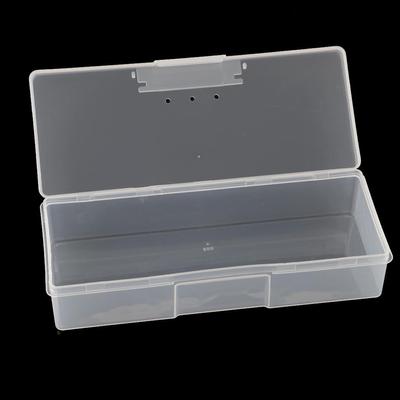 Custodia portaoggetti Organizzatore di componenti portatile Contenitore per gioielli, trasparente, 19,5x7,8x4 cm