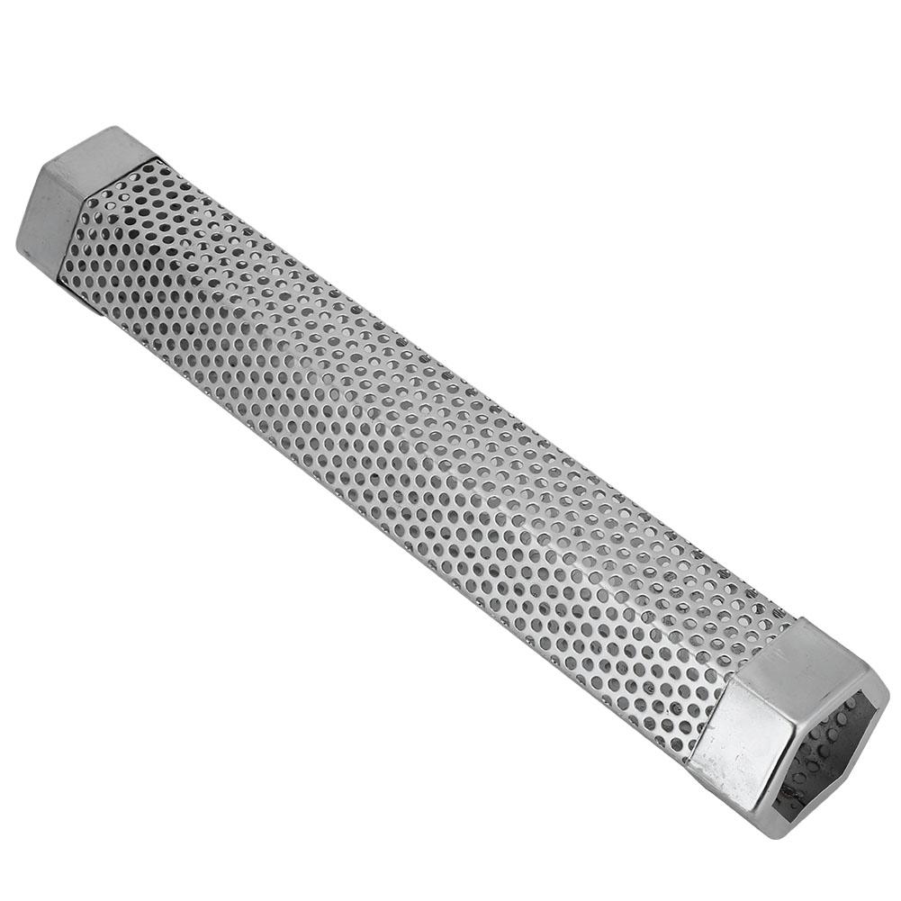 Portable 12in Stainless Steel BBQ Smoker Tube Barbecue Accessory for Electric Gas Charcoal Grill