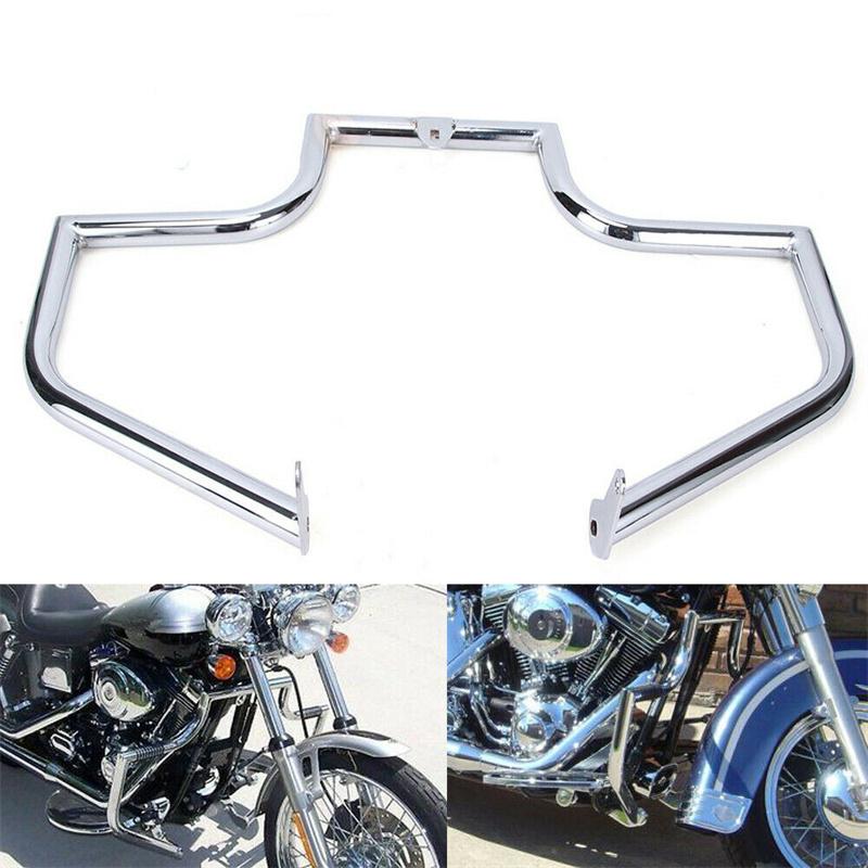 Engine Guard for Harley Softail Fat Boy Heritage Chrome Highway Crash Bar Protection Bumper for Motorcycle Touring Cruising Falling Protection