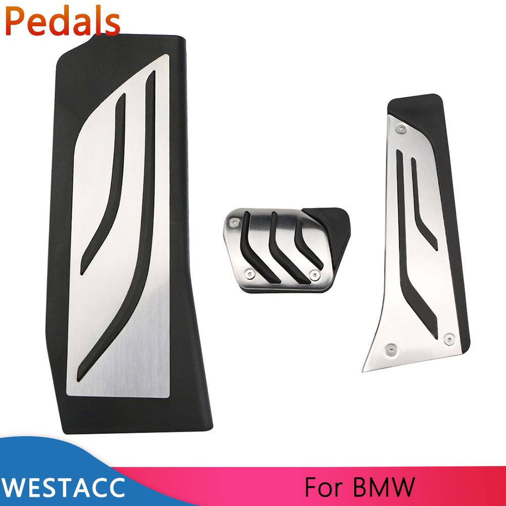 Auto Pedale Gas Bremse Kupplung Rest Pedal Abdeckung für BMW 5 Series G30 G31 G38 520d 520i 525i 528i 530i 2017- 
