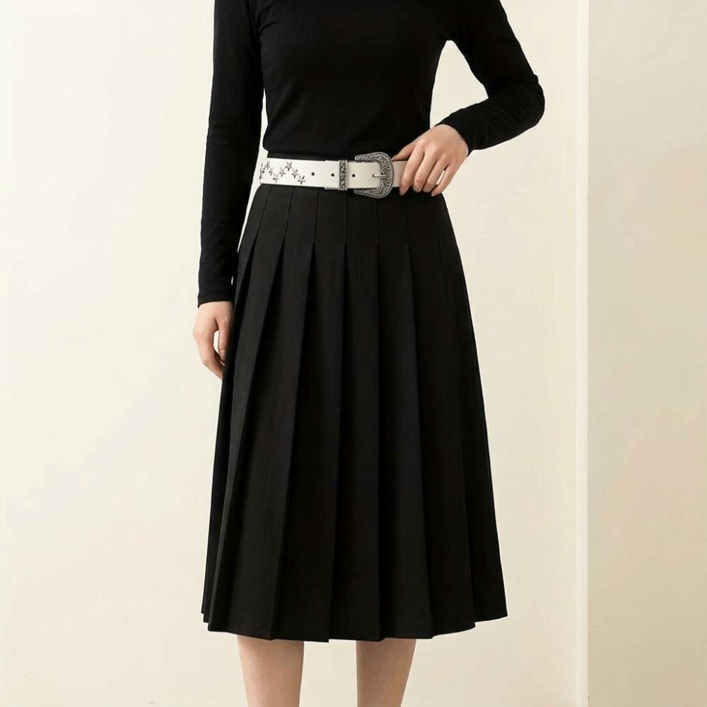 Solid Color Western Studded Belt Gothic Star Waistband Trouser Belt Y2K Punk Belt Unisex
