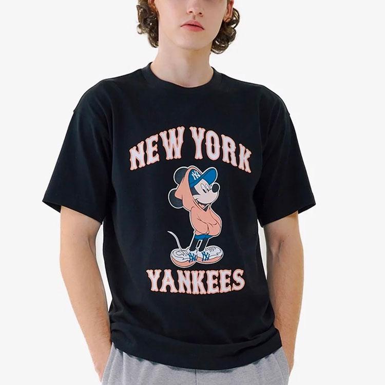 New Disney X MLB X Disney T Shirts Unisex Black 31TSK3031-50L