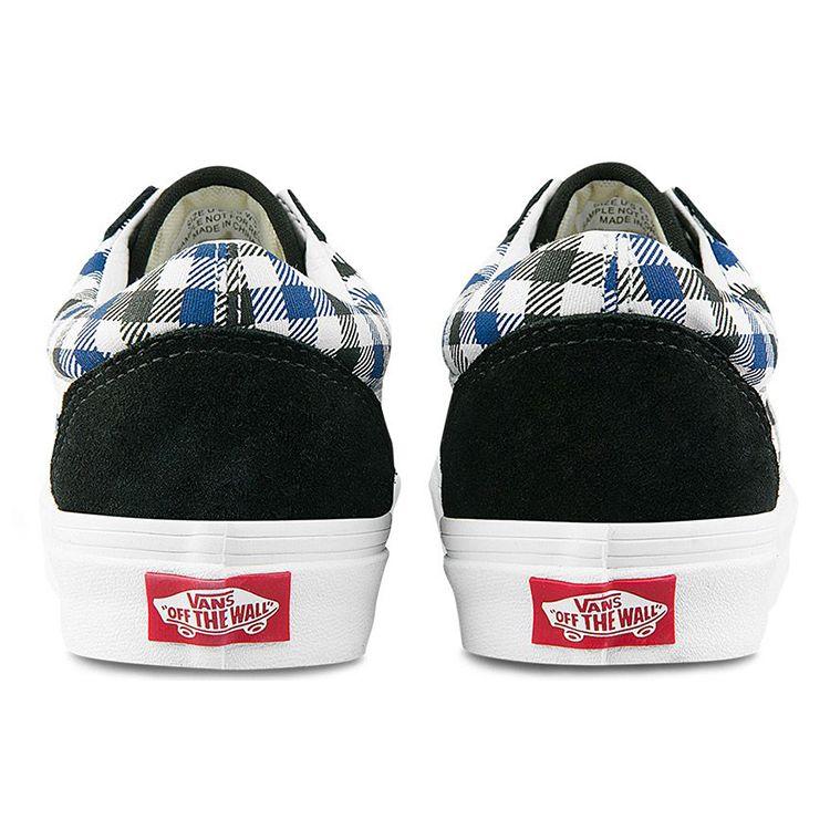 Vans Old Skool Retro Casual Checkerboard Low Top Skate Shoes Unisex Sneakers White Blue VN0A3WKT4RV