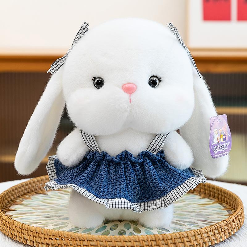 Cute bunny plush toy cute dress bunny doll children boys and girls activity gift