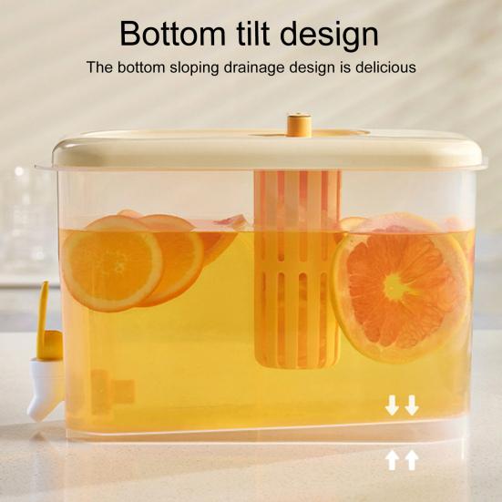 Cold Water Jug Large Capacity Home Supply No Odor Juice Tea Beverage Barrel Practical Drinkware Leak-proof