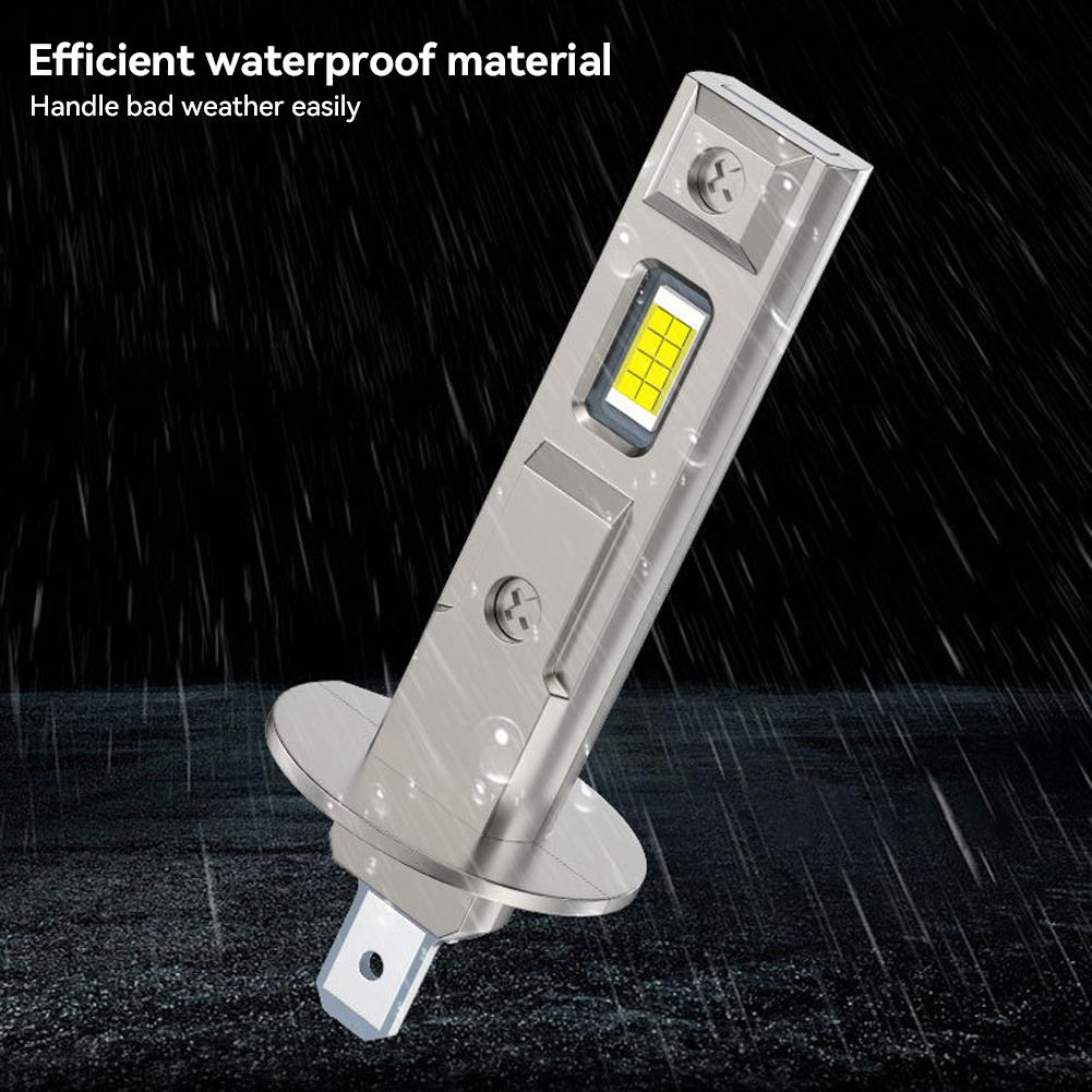قطعة واحدة H1 H3 H7 مصباح أمامي LED للسيارة 50 واط CSP مصباح أمامي للسيارة بدون مروحة ضوء ديود تلقائي مصابيح ضباب 12 فولت 6000 كلفن