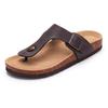 Fashion Crestar Women's Suede Clogs Lady Fashion Buckle Leather Mules Comfort Cork Footbed Potato Shoes with Arch Support Beach Sandal