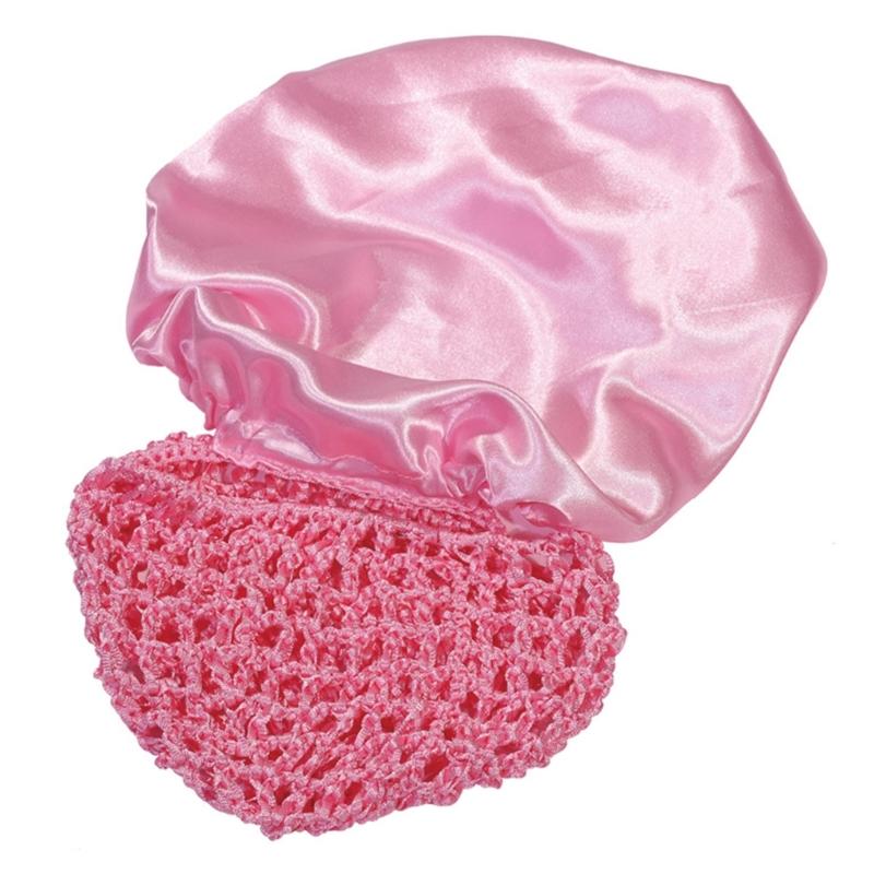 Reversible Bonnet Satined Bonnet Hat Hair Wrap Reversible Mesh Skull Hat For Long Curly Braided Hair Sleep Headpiece