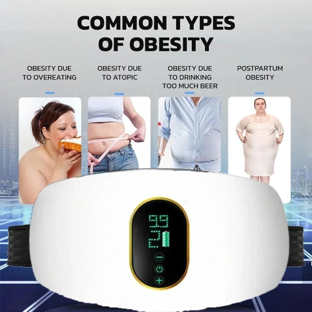 Vibration Belly Vibration Belt Portable Slimming Massage Belt Weight-loss Machine Weight Loss
