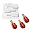 6 Cavities Violin Chocolate Flexible Silicone Mould Multiple Slot Dessert Baking Mould Kitchen Bakewares Cooking Tool