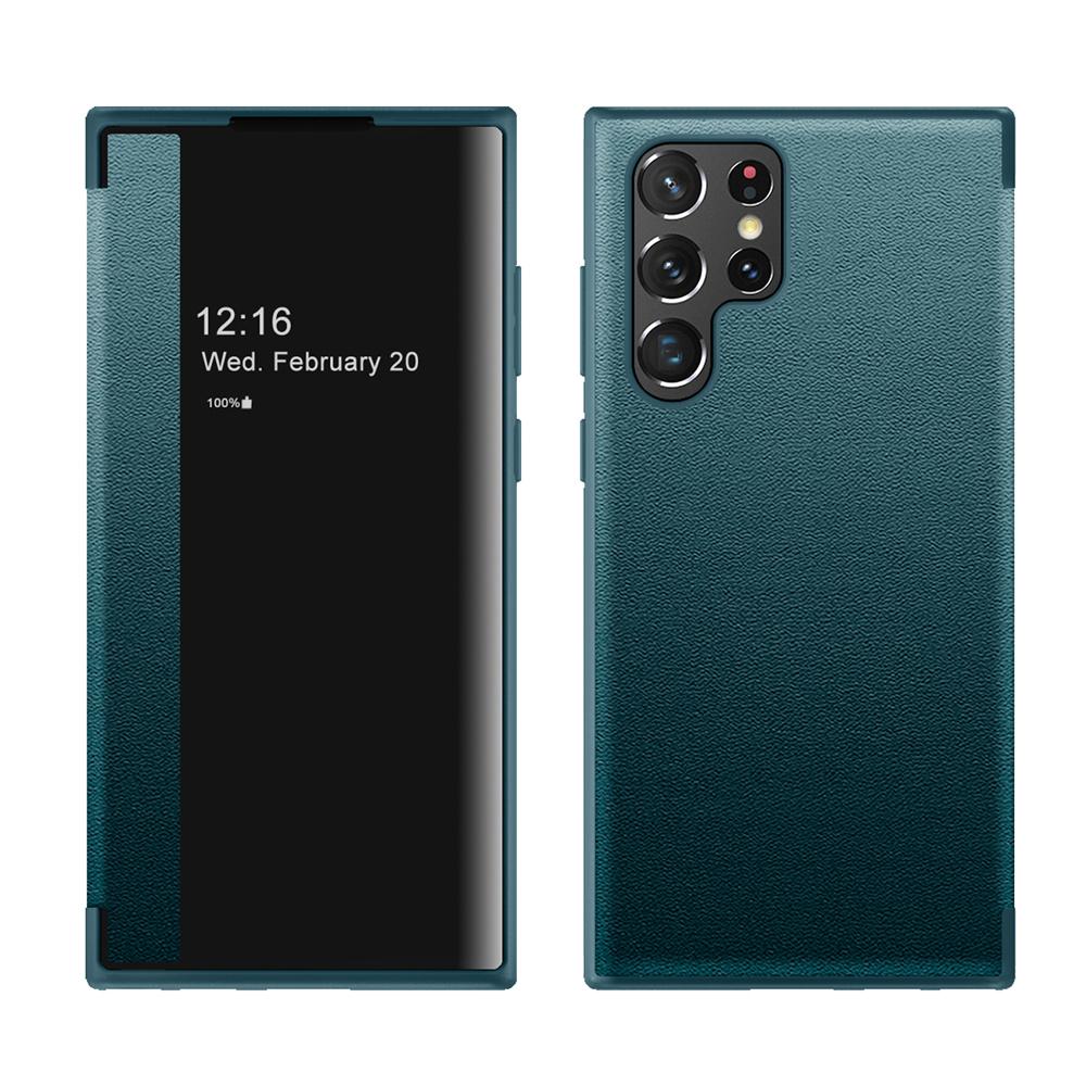 View Flip Cover Lederen Telefoonhoesje Voor Samsung Galaxy S24 S23 S22 Ultra S21 S20 S10 Plus S21FE Note 20 Ultra 10 Schokbestendige Cover For S21