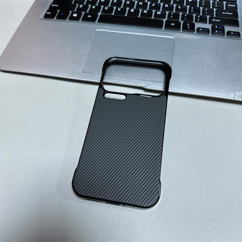 Applicable to Xiaomi 17ProMax carbon fiber pattern sticker borderless mobile phone case Xiaomi 15 magnetic POCOX7Pro case