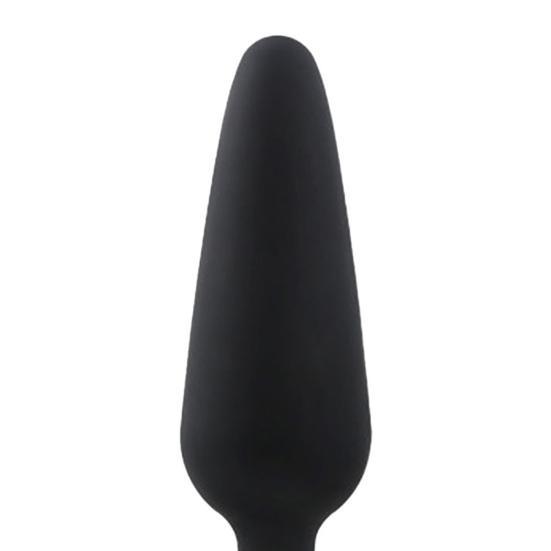 Silicone Hygienic Anal Plug Skin-friendly Smooth Surface Boat Hook Shape Butt Plug for Couples