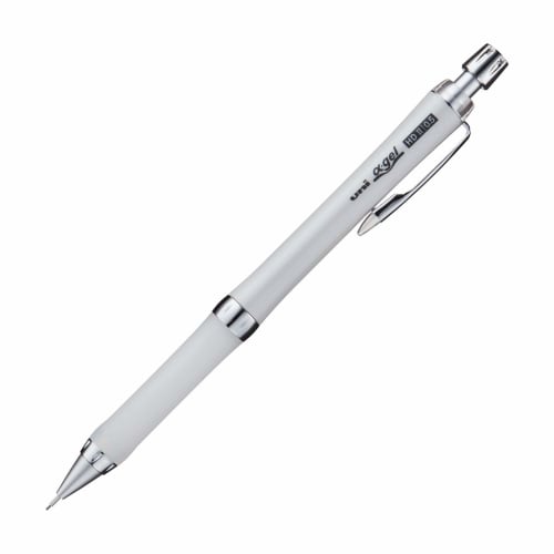 Mitsubishi Pencil Mechanical Pencil Uni Alpha Gel Hard 0.5 White M5809GG1P.1