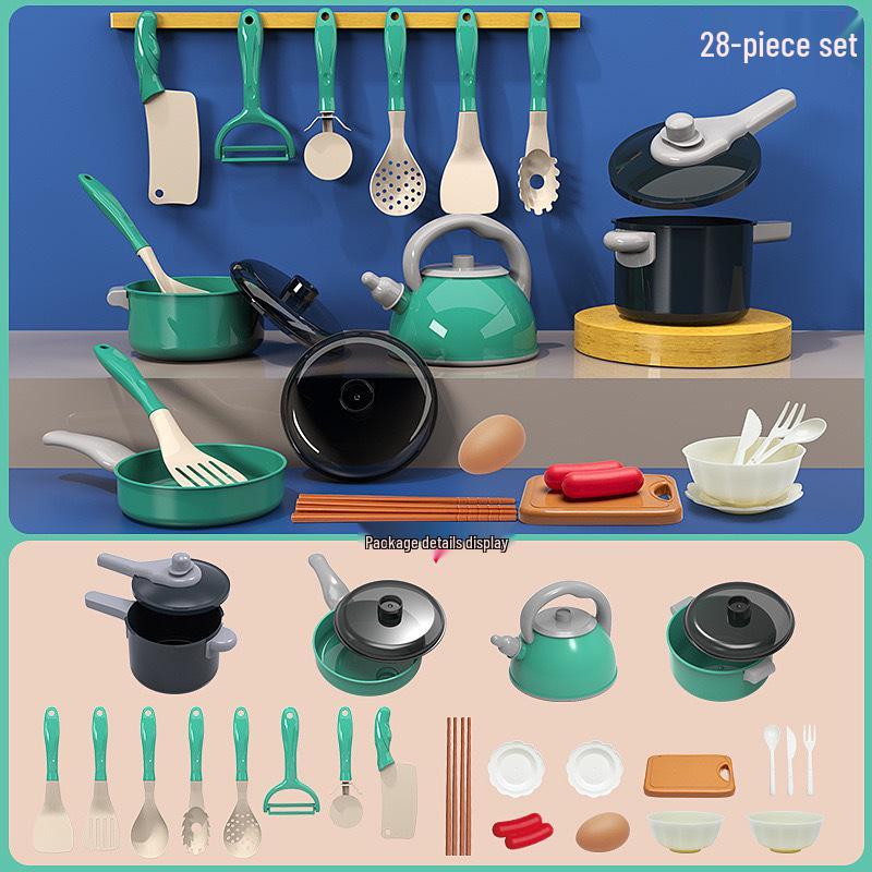 Children's Pretend Play Kitchen Set: Cooking Utensils & Cutting Fruit Toys
