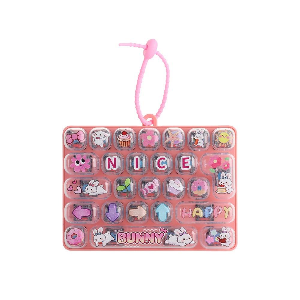Clear Key Sounds Mechanical Keyboard Toy Cartoon Animal Patterns Bag Pendant Charm Gift Giving