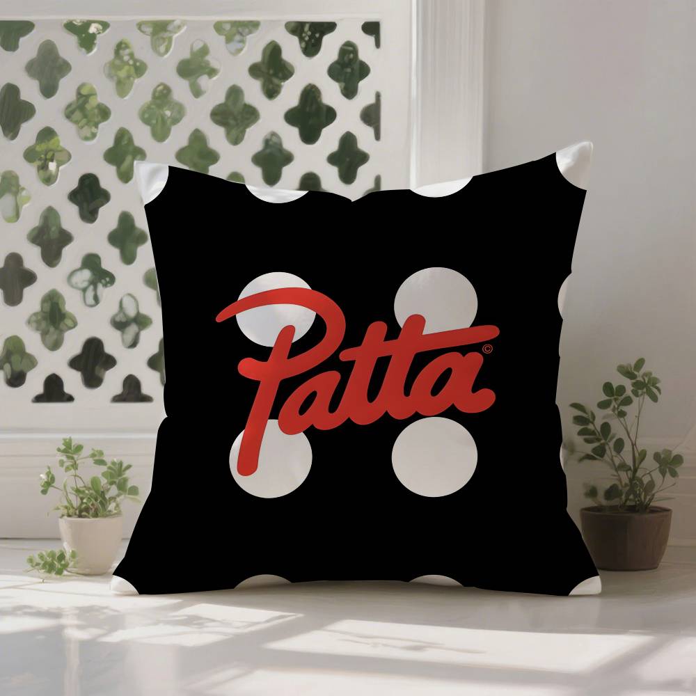 

Luxurious P-PattaS Pillow Case Anti-dustmite Pillowcase Invisible Zipper Silky Short Plush Sofa Cushion Cover 12x12Inch