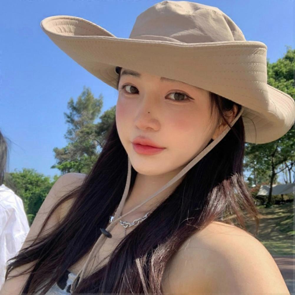 Wide Brim Bucket Hat Summer Sun Hat for Outdoor Camping