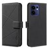 For Oppo Reno13 F 5G Case BINFEN COLOR BF35 Geometry Imprinted Leather Phone Cover RFID Blocking Wallet Stand