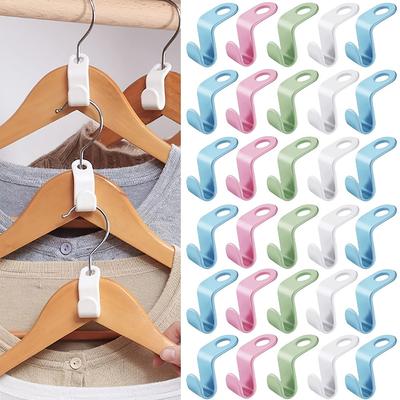 10 Stück Kleiderbügel-Anschlusshaken, platzsparender Kleiderbügel-Extender, Schrank-Organizer