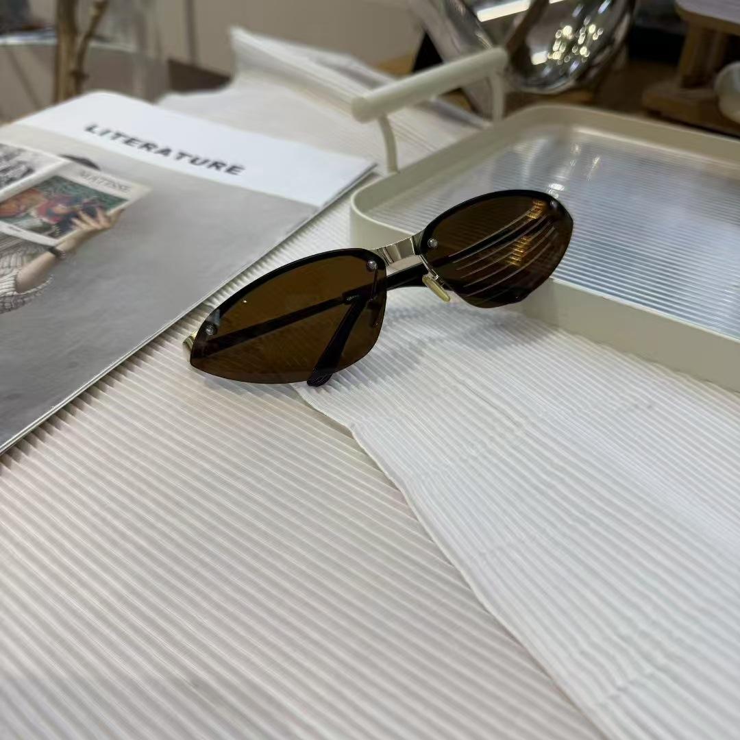 Cat Eye Shape Designer Sunglasses Woman Fashion Style Rimless Men Sun Glasses Women s Sun Glass