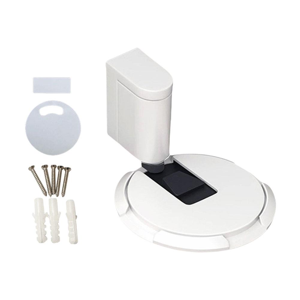 Magnetic Door Stop with Screws Aluminum Alloy Adjustable Punch-free Door Stopper Heavy Duty Magnet Door Holder Hardware