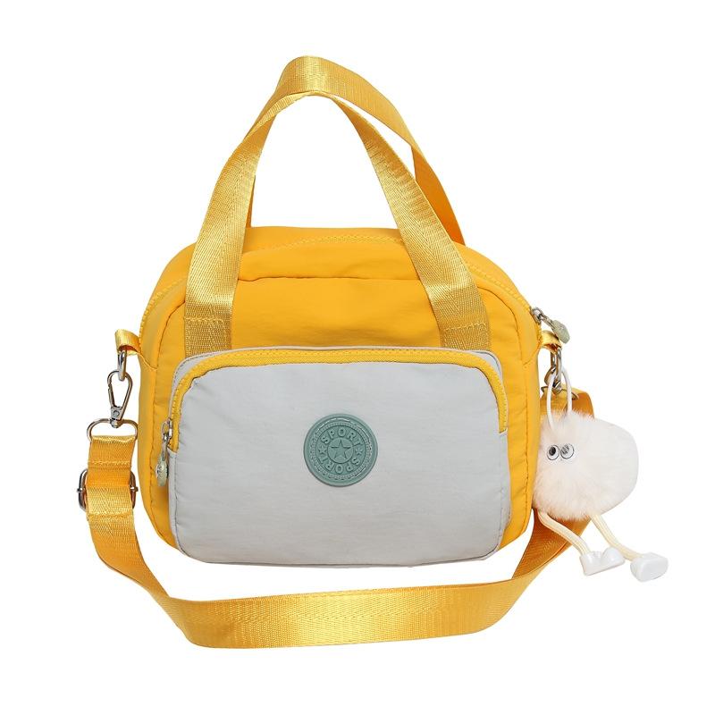 New versatile small square bag trendy women's shopping handbag lightweight anti-splashing nylon bag casual messenger bag