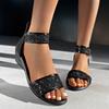Shoes for Women Summer Fashion Women Platform Wedges Comfortable Sequin Plus Size 36-43 Sandals Casual Women Footwear