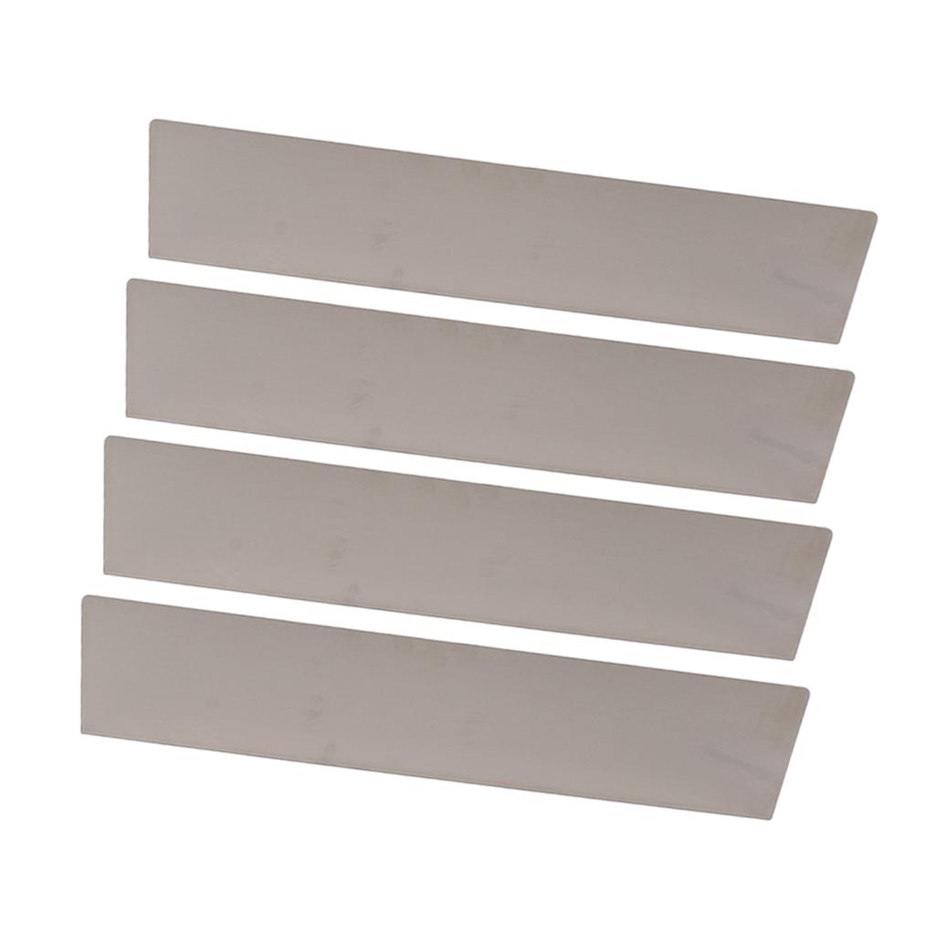 4er-Pack Regenwasser-Talrinne Aluminium Regenwasserumleiter Spritzschutz mit 32 Schrauben für Dach