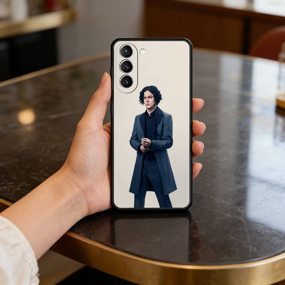 

Singer J-Jack W-White Phone Case For Samsung S25,24,23,22,30,21,10,9,Ultra,Plus,Lite,FE,4,5 G Soft Black Case Samsung S25ULTRA