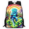 Minecraft Printed Backpack Children'S Elementary School Bag
