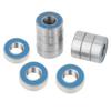 SEAFRONT Rubber Seal Ball Bearings, 25 PCS/Set MR115-2RS Blue Metal Rubber Seal Ball Bearings 5 x 11 x 4mm