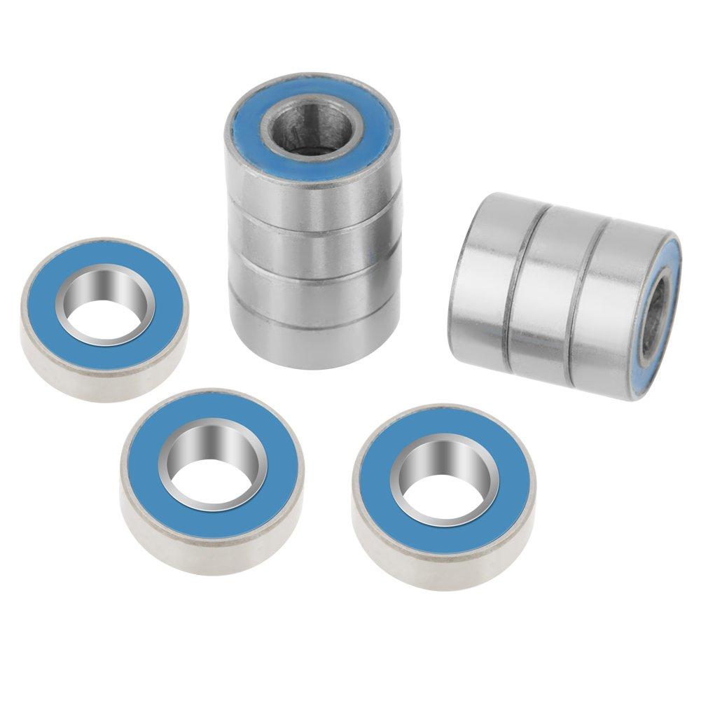SEAFRONT Rubber Seal Ball Bearings, 25 PCS/Set MR115-2RS Blue Metal Rubber Seal Ball Bearings 5 x 11 x 4mm