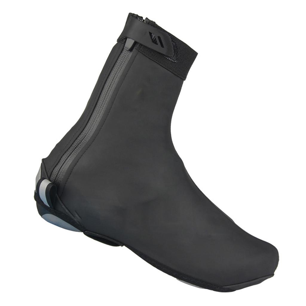 Vollständige Überschuhe Wasserdichte PU-Überschuhe für Radschuhe mit reflektierendem Design für Herren und Damen Wiederverwendbare Thermische Fahrradschuh-Überschuhe