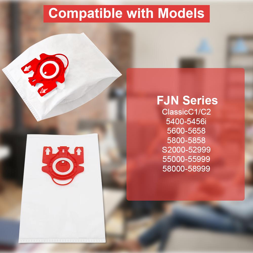 Ersatz-Staubsaugerbeutel, Staubfilterung, kompatibel mit Miele/Fjn/GN Hyclean 3D S8340/S838/S844/S846 automatischen Schmutzentsorgungsbeuteln