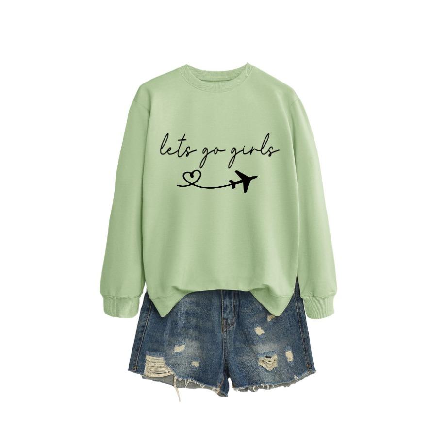 New Creative Fashion Sweatshirt Autumn Women's Sweatshirt Autumn and Winter Women's Thickened Sweatshirt Jacket Winter Large Size Sweatshirt