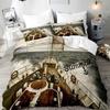 Customizable Jack Pirate Ship Bedding Set Pirate Skeleton Duvet Cover Pillowcase Adult Girl Bedroom Decoration Children Gift