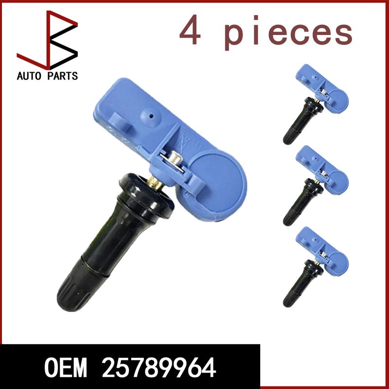 4PCS OEM 25789964 433Mhz Tire Pressure Sensor For Chevrolet Malibu Captiva Hummer H2 H3 for Cadillac SRX 22853740 13581561