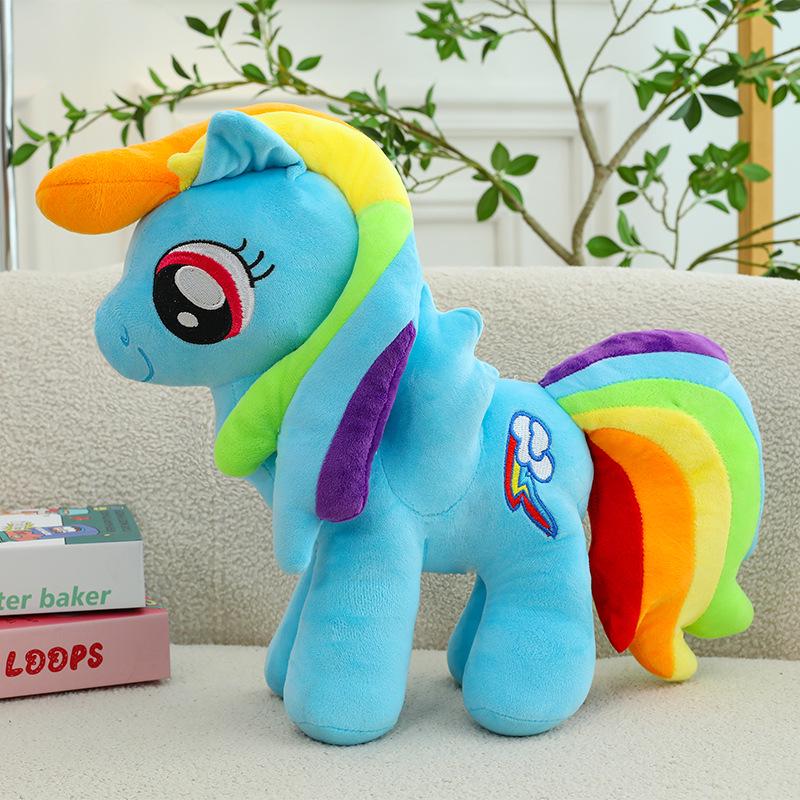 Classic Cute Pony Plush Doll: Children's Hugging Pillow & Bedtime Companion Birthday Gift.