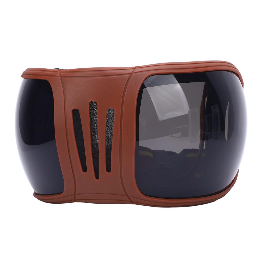 Okulary dla Konia Sportowego Wielowarstwowa Gąbka Regulowane Paski Stylowe Wiatroodporne Gogle dla Konia do Jazdy Szare