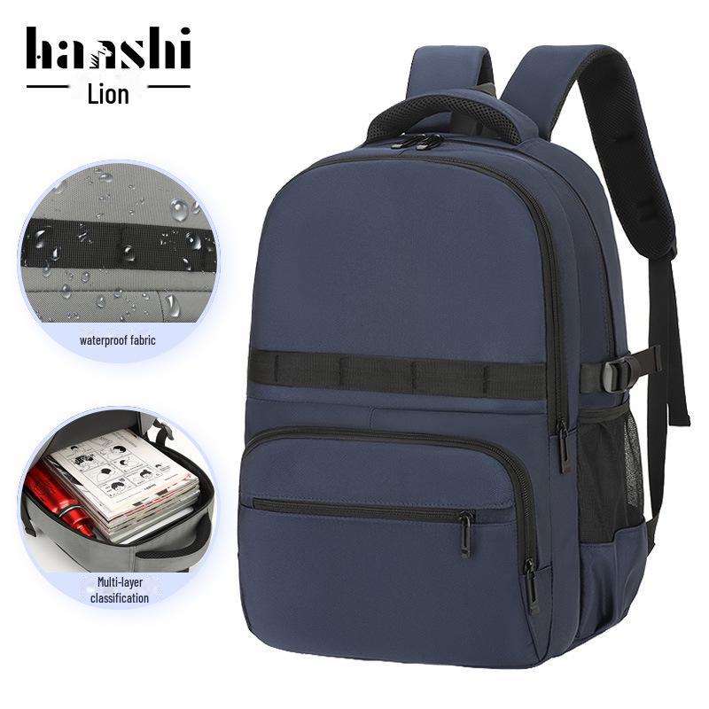 

Водонепроникний рюкзак для ноутбука високого класу: Стильна, легка дорожня сумка для чоловіків і жінок синій