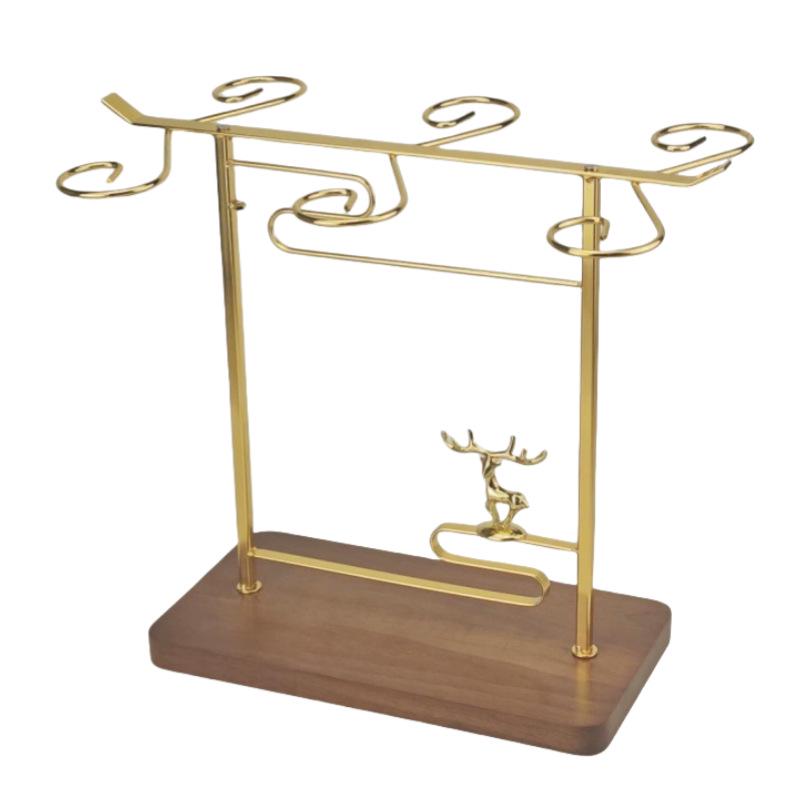 Suport pentru pahar pentru vin și șampanie cu flori răsucite retro, roșu, design cu picior înalt inversat