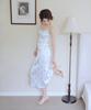 Aiseugadeuneiogongpal White Rose Print Dress