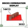 47Pcs/Lot 14413 4x4 Wedge Facet Creating Cubes Moc House Accessories Works with with Brick Construction Kids Toy Sets Gift Idea Box